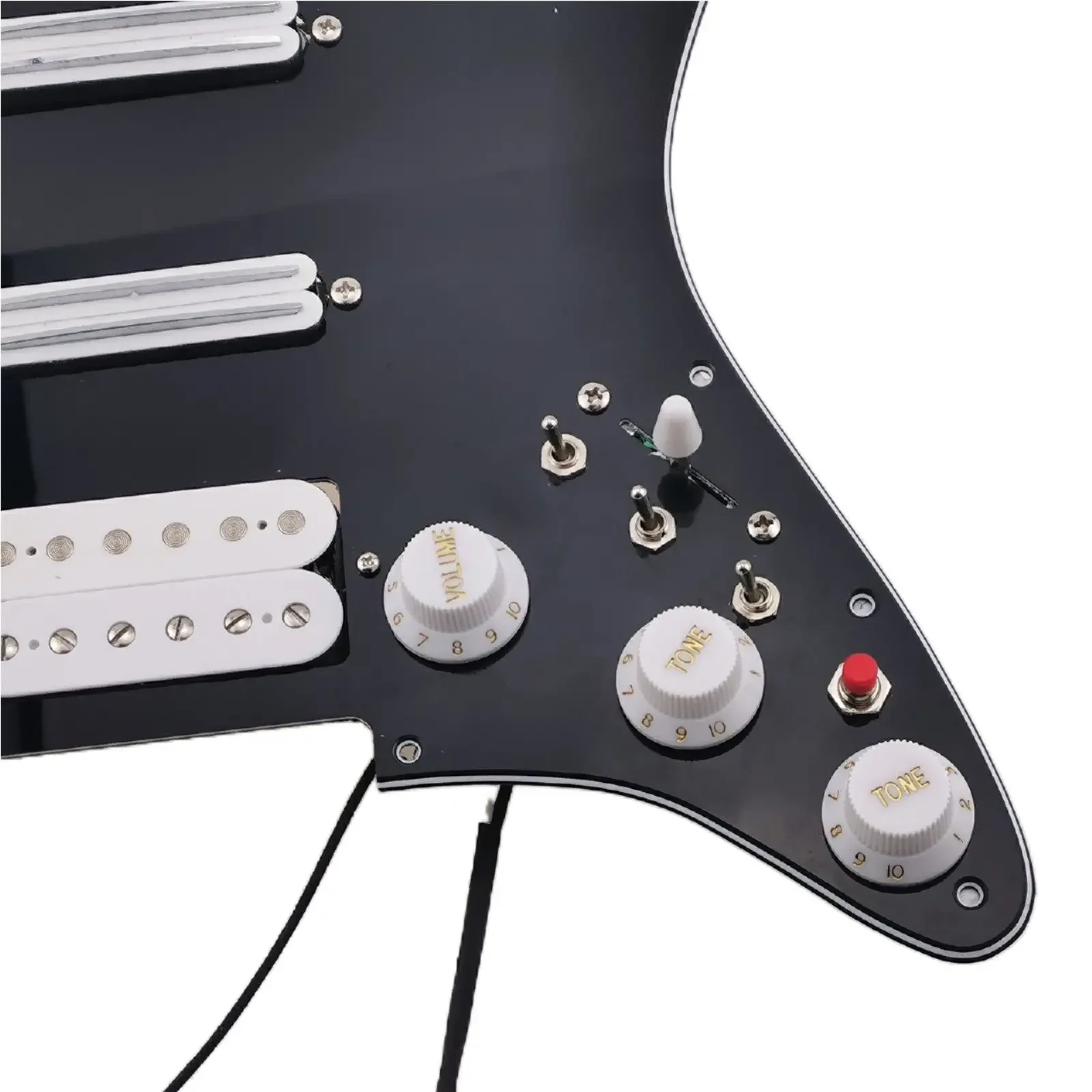 

Гитарные звукосниматели, звукосниматель-хамбакер, предварительно смонтированная накладка, гитарная накладка Alnico 5, жгут проводов из быстрорежущей стали, двухтактный набор с одним вырезом