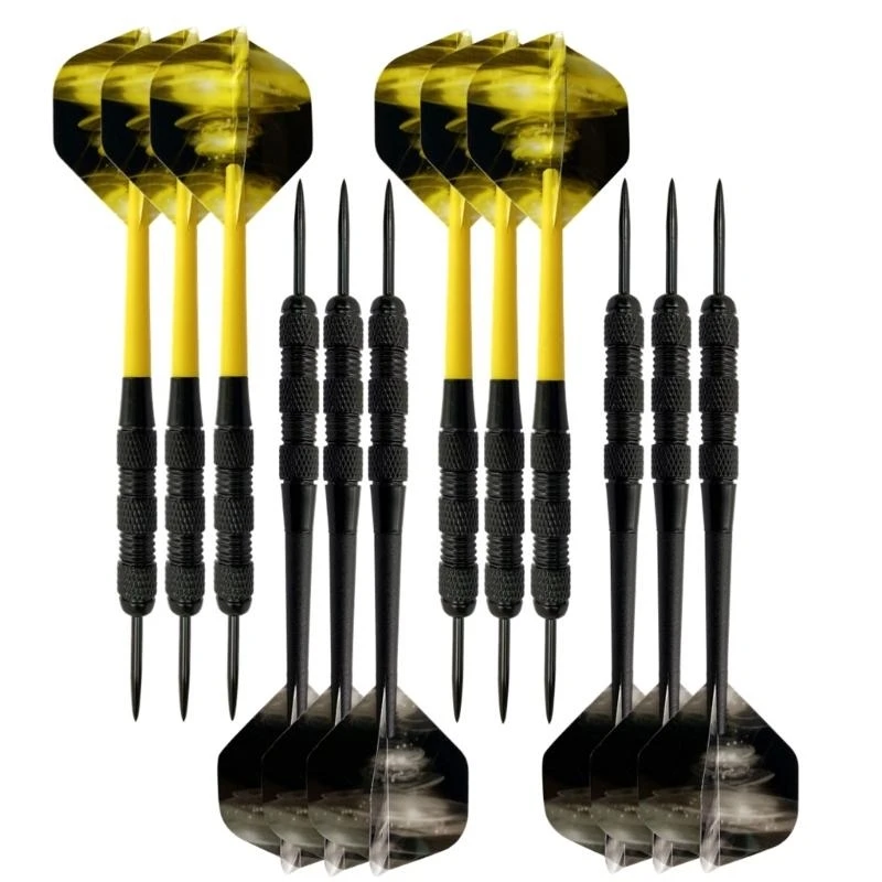 

Professional Steel Tip Metal Darts 18 Grams with Nylon Shafts Darts PET Flight