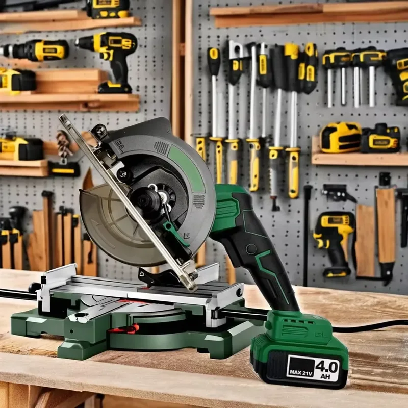21V Industrial Cordless Circular Saw Machine Mini Lithium-Ion Power Tools for DIY for Cutting Stone Brick Wood