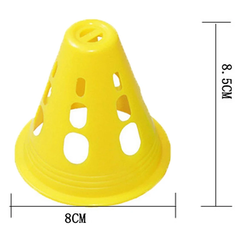 30 Pack Port Cones Training Traffic Road Set for Football Training and Drills End Zone Markers,Skate Exercises