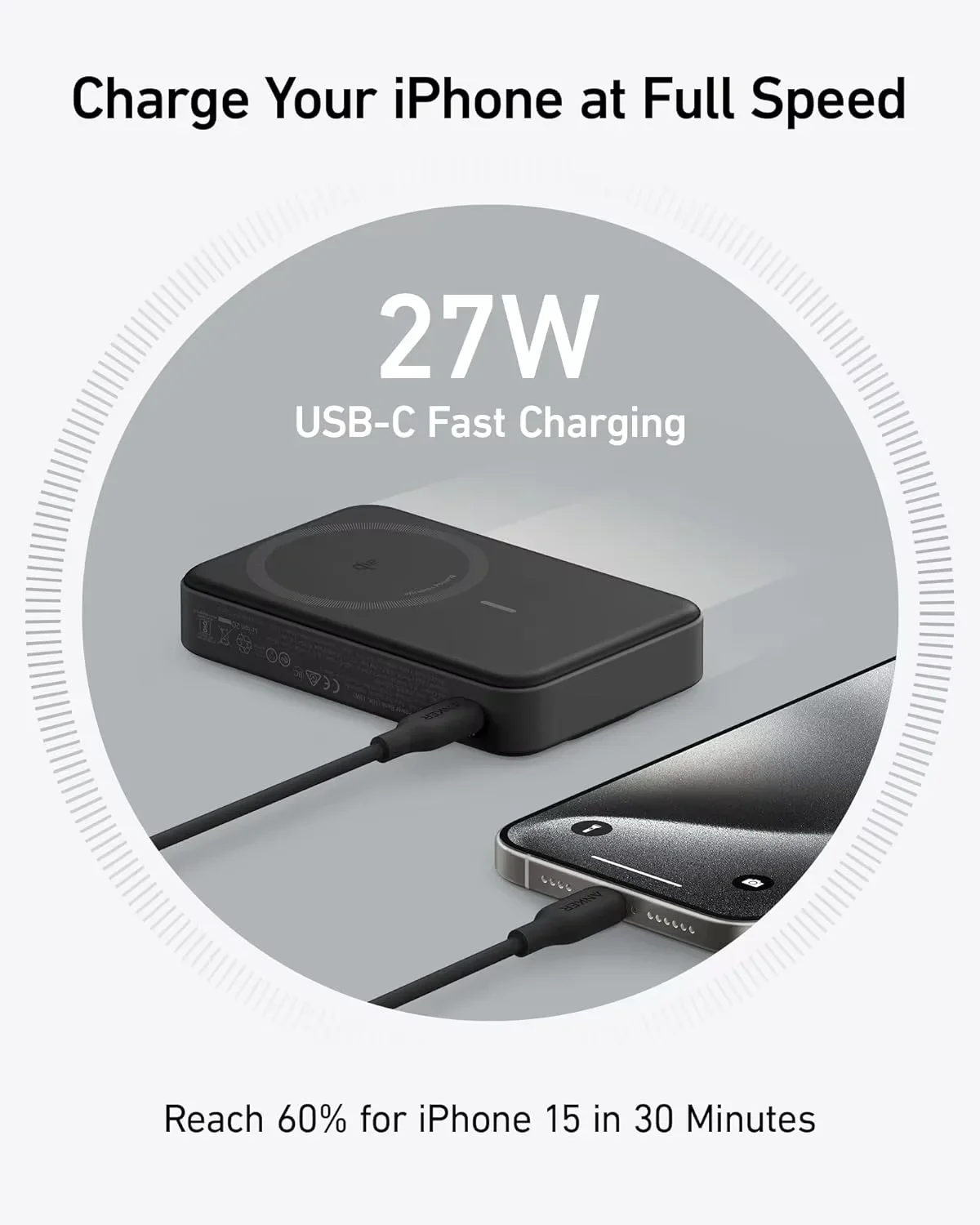 HotSelling 15W MagGo LED Display Portable Power Bank Qi2 Certified Ultra Fast Charging 10000mAh Battery Pack With Foldable Stand