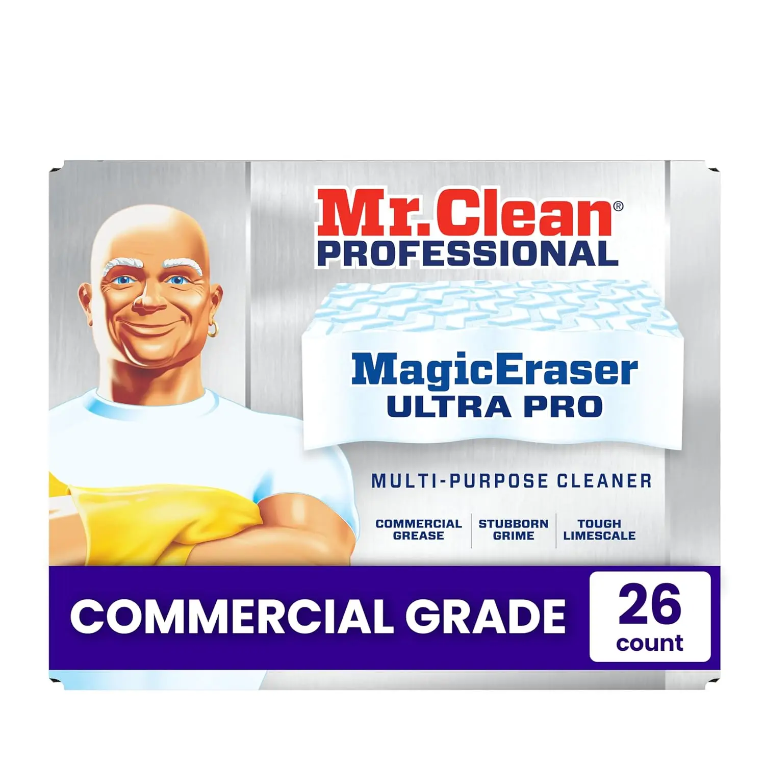 

PRO Magic Eraser Ultra Pro, Bulk Cleaning Sponges for Commercial Grease and Stain Removal, Heavy Duty (26 count)