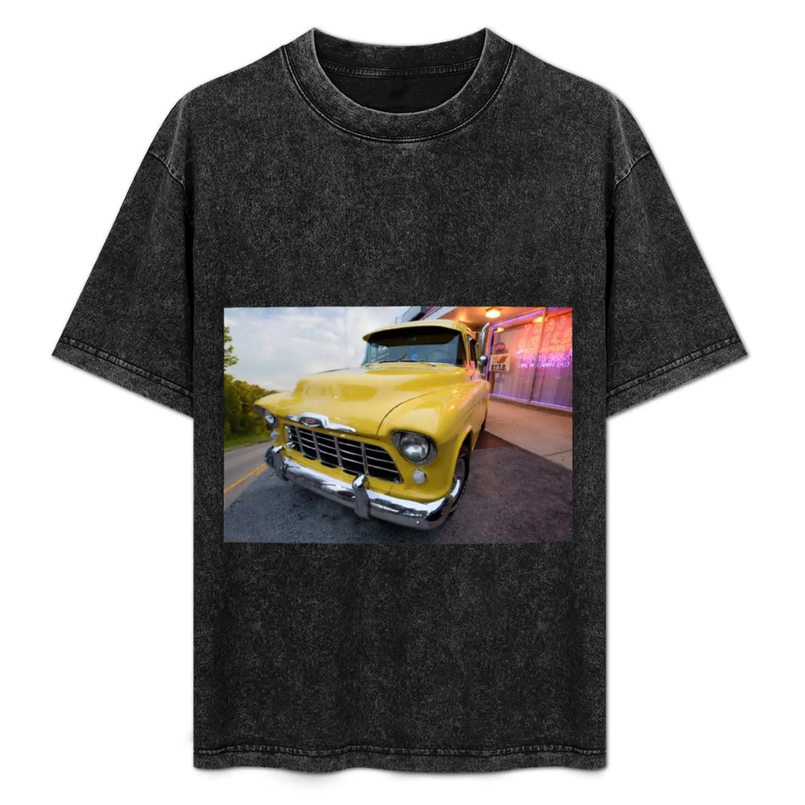 

1956 Chevy Stepside Pickup Truck T-Shirt football t shirt oversized Man t-shirt rapper graphic tees T-shirt men