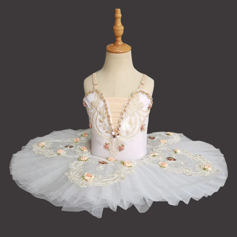 

New Girls' Ballet Dance Dress - Children's Ballet Performance Outfit - TUTU Dress for "Swan Lake" - Fluffy Little Swan