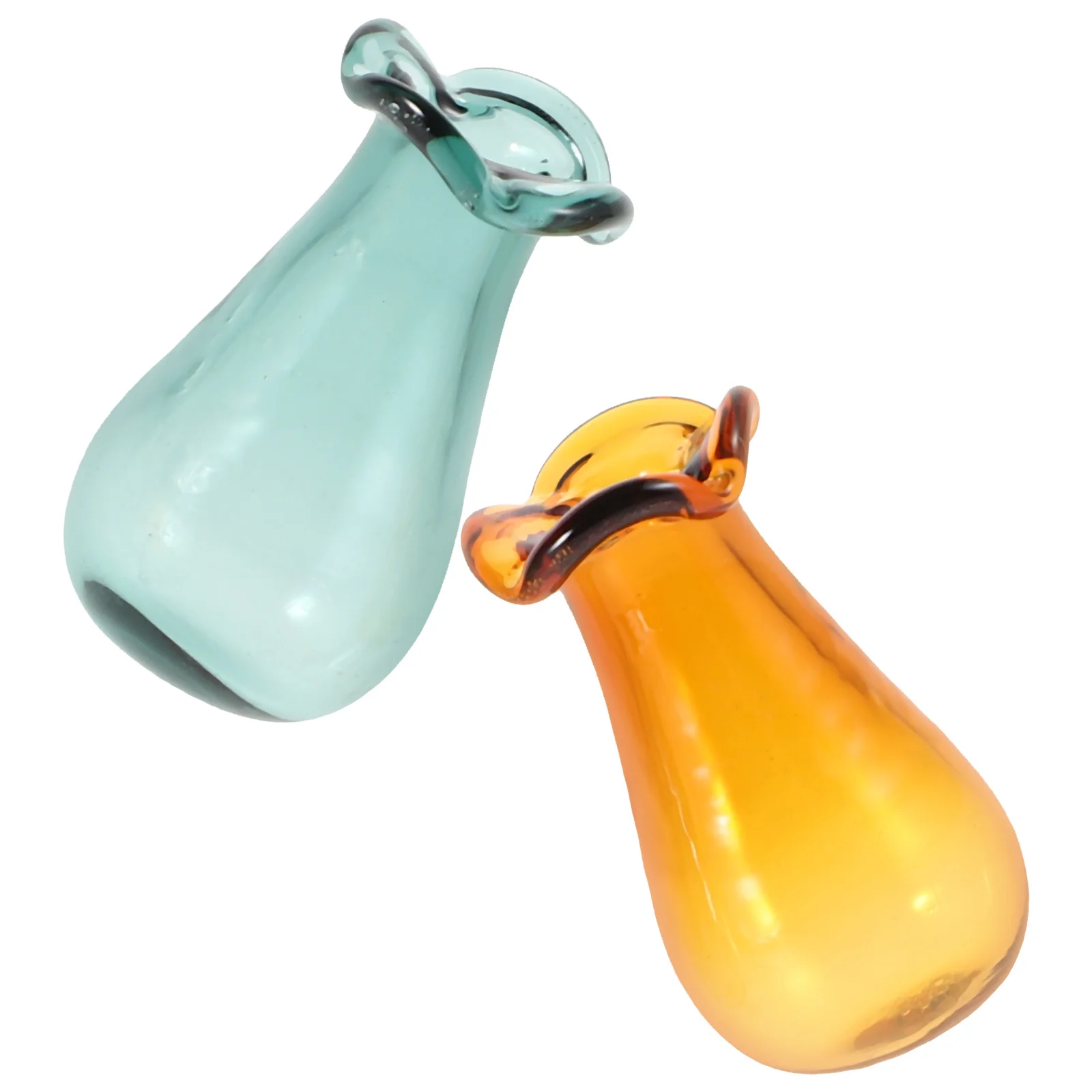 

2Pcs Realistic Miniature Mini Glass Bottles for Dollhouse Plants Tiny Home Decor DIY Crafting House Furniture Landscape