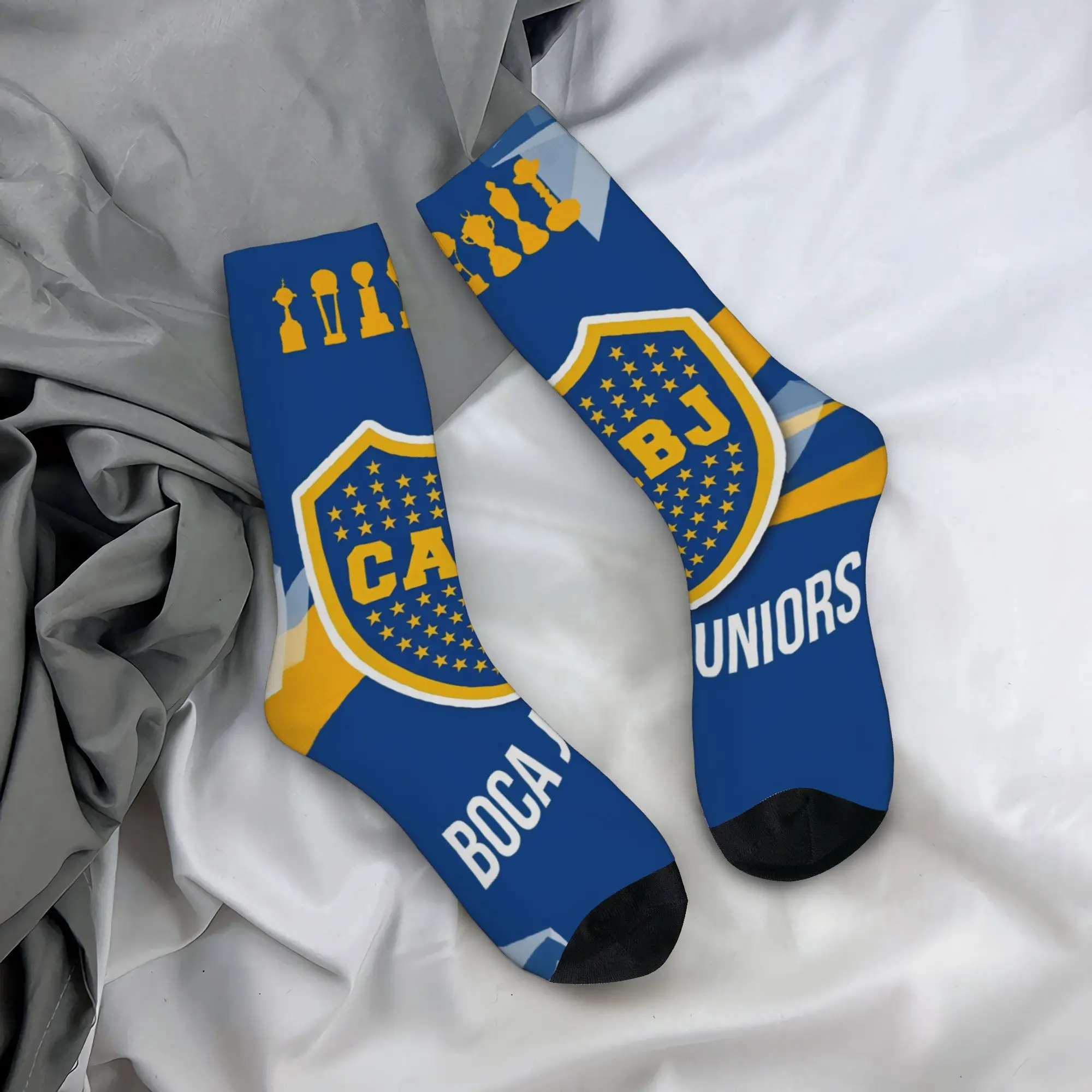 

Funny Happy Boca Juniors Vintage Harajuku Boca Street Style Novelty Seamless Crew Sock Match Day Essentials