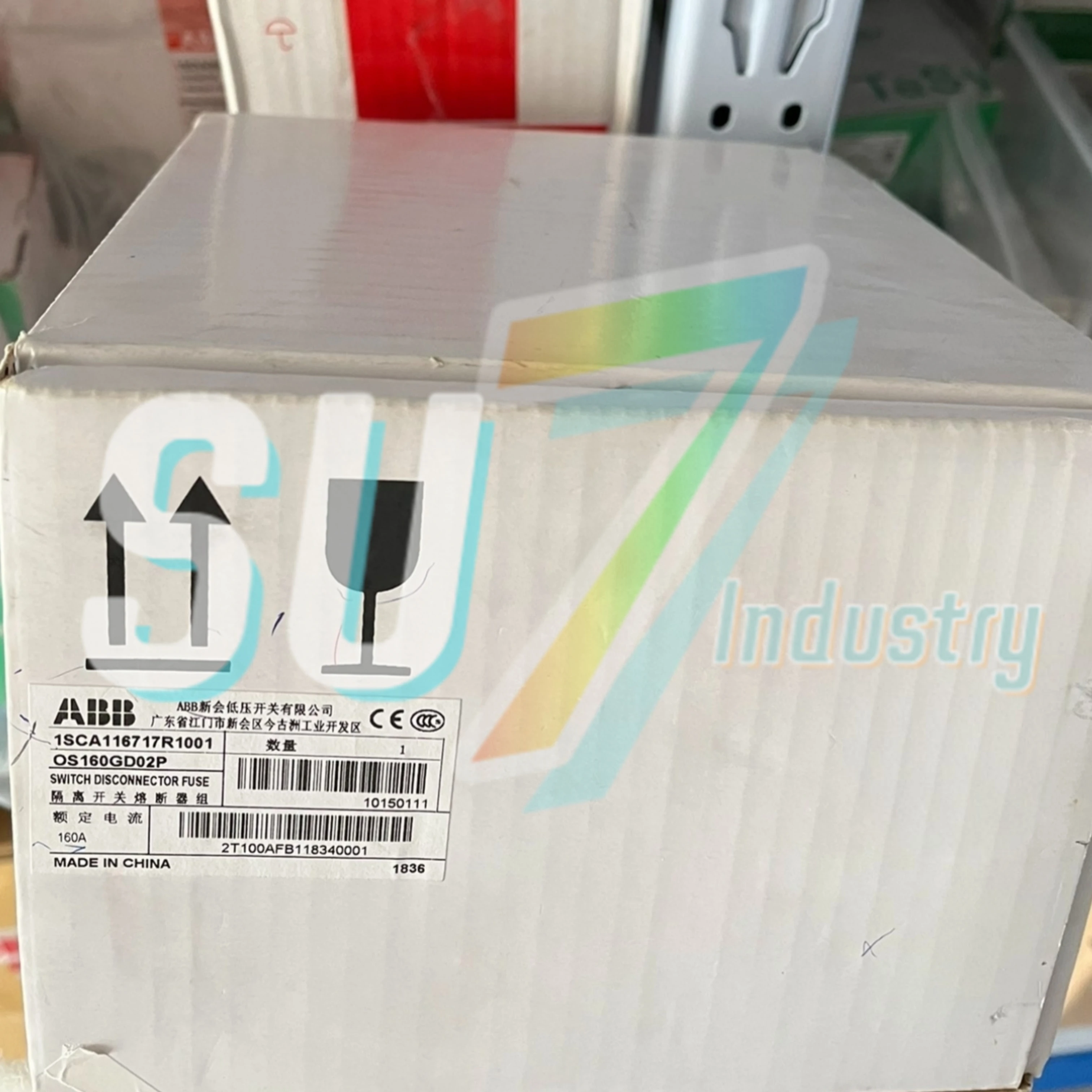 

OS160GD02P 1SCA116717R1001 Isolating switch and fuse assembly New In Box