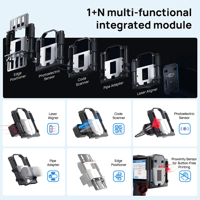 High Resolution 1 Inch Handheld Inkjet Printer for Batch Number and Expiry Date Printing
