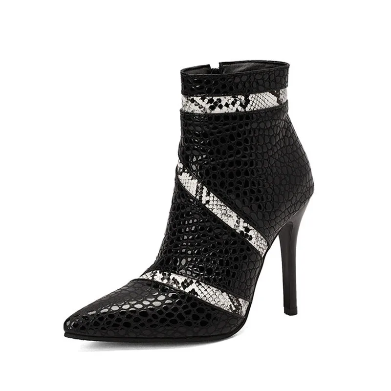 

Autumn Winter High Heels Boots Women Pointed Toe Lady Stiletto Female Ankle Booties Fashion Shoes for Women Pumps WSH4732