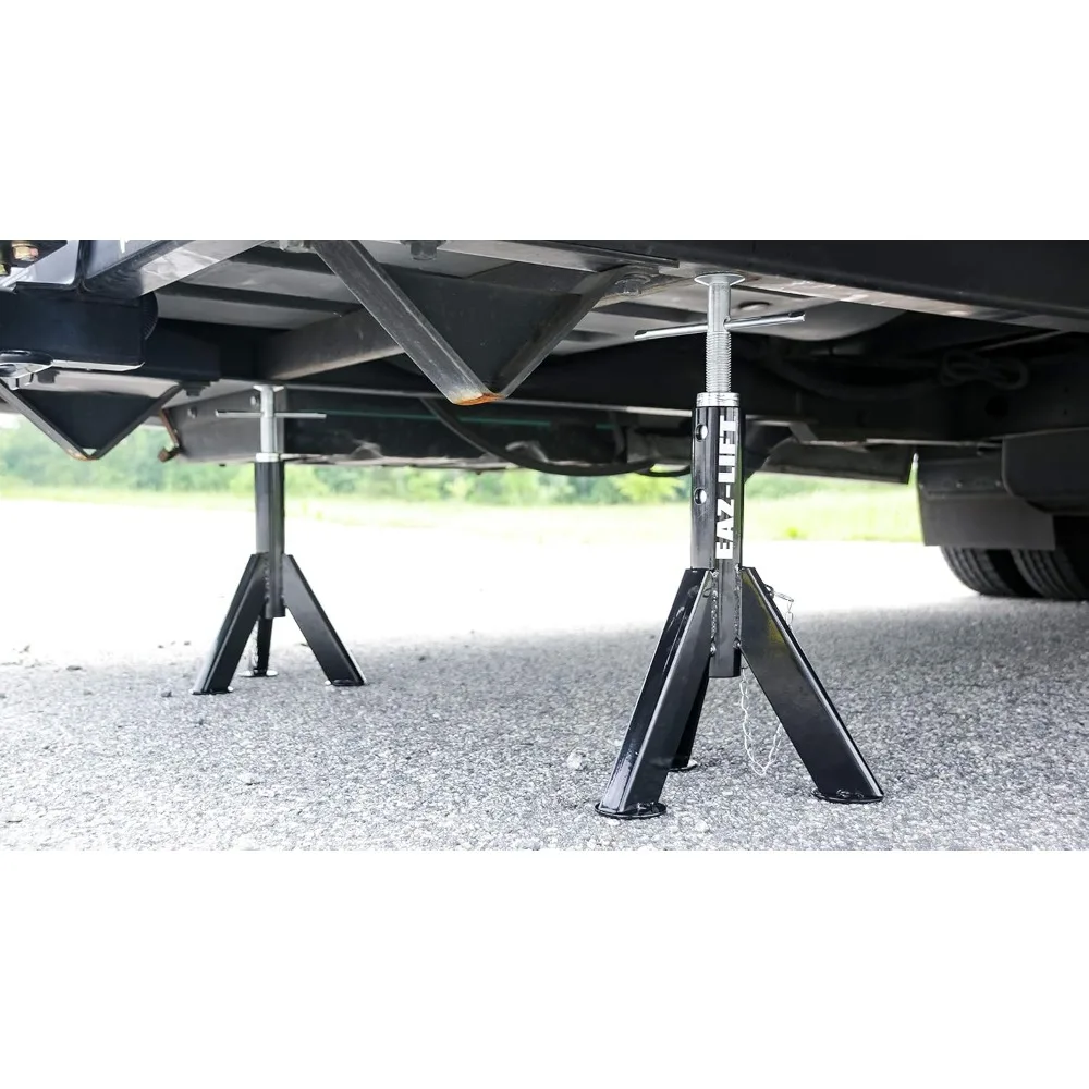 Telescopic RV Jack Set - Extends from 16 to 30 Inches, Supports 6,000 lbs