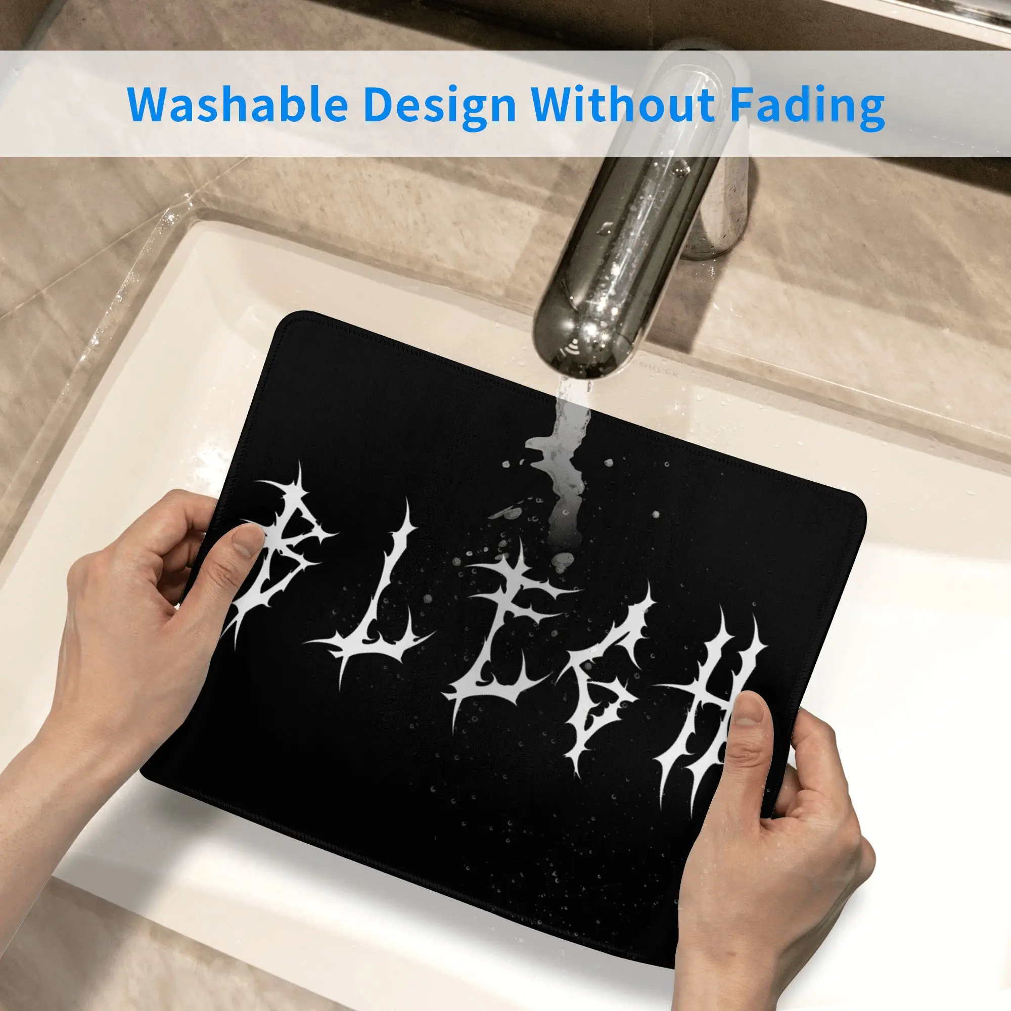 Blegh heavy metal metalcore deathcore metal cantor metalhead mouse pad teclado do computador mouse tapete de jogos pc portátil tapete de mesa