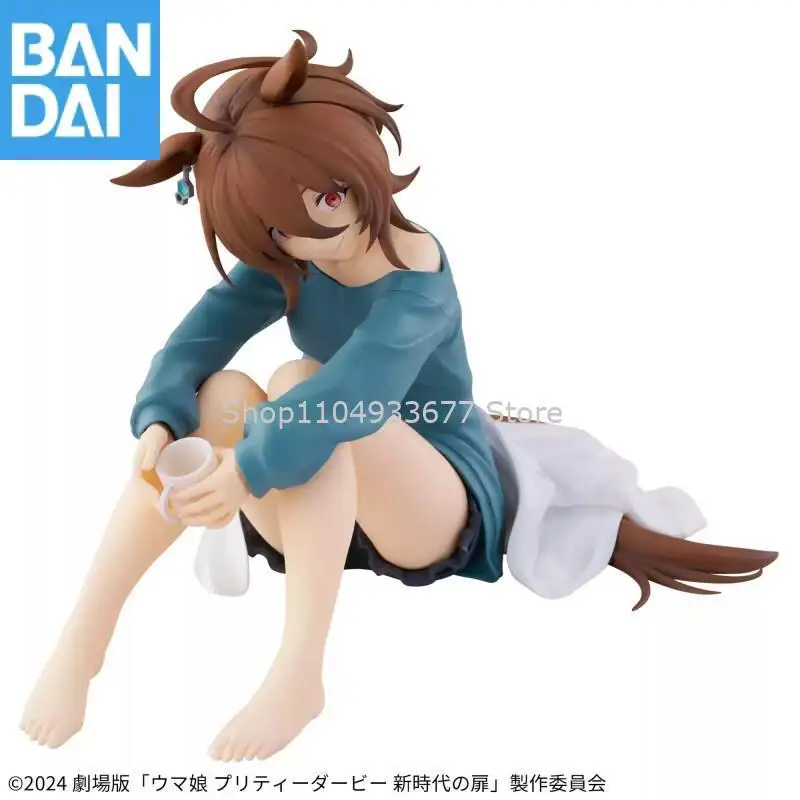 オリジナル本物のバンダイウマ娘: プリティーダービーリラックスタイム映画版アグネスタキオンフィギュアモデルコレクター置物おもちゃギフト