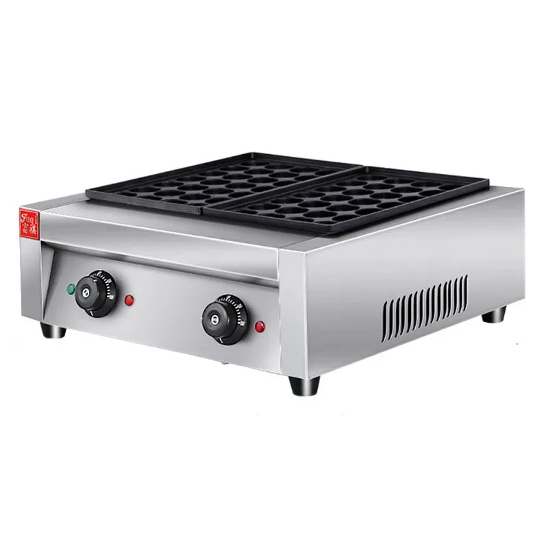 Máquina eléctrica para hacer bolas de pulpo de placa simple/doble para pizzería