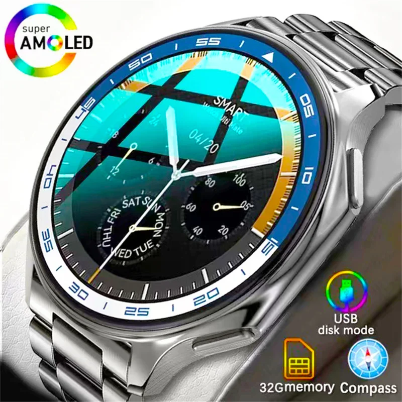 Nowość dla HUAWEI OPPO Watch X Smart Watch 32GB ROM AMOLED Screen IP68 Waterproof TWS Earphone Bluetooth Call Fitness Smartwatch