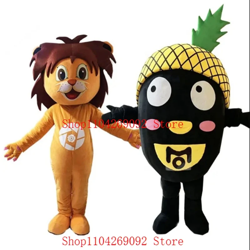 

Plush Toys Fcactory Custom Cartoon Costume lion Mascot Costumes Pineapple mascot costume cartoon characters for adults character