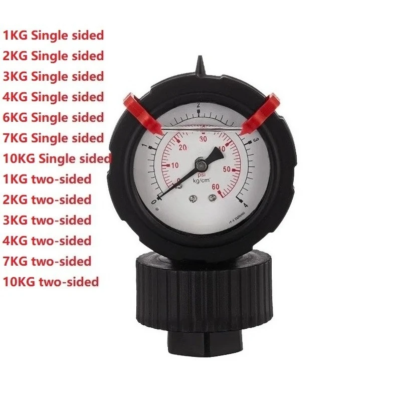 Anti-Corrosion PP Diaphragm Pressure Gauge Thread Connection Single Double Face Replacement Compatible with Safe-Gauge