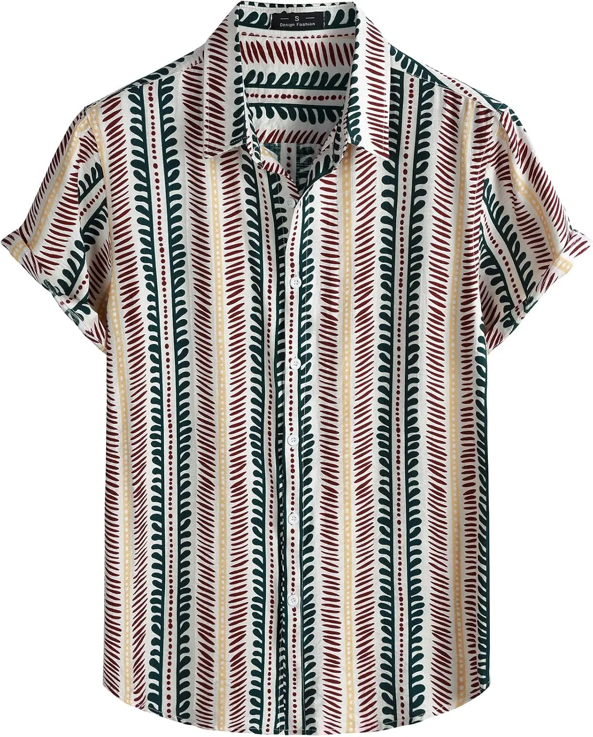 Summer Hawaiian Shirts Fish Printed Shirt Men Women Fashion Short Sleeve Blouse Men's Vocation Lapel Beach Camisas Sea