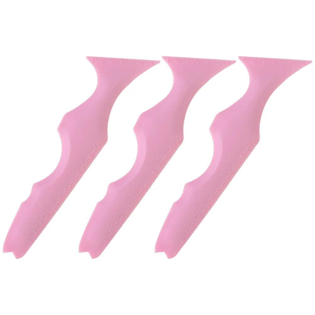 3 stks Eyeliner stencils siliconen herbruikbare make-up stencils hulp voor ogen wenkbrauw gids tool multifunctionele schoonheid applicator