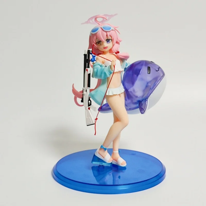 

21cm Action Anime Figure Takanashi Hoshino Swimsuit Lazy Girl Model Blue Archive The Animation Pvc Ornament Collection Toy Gifts