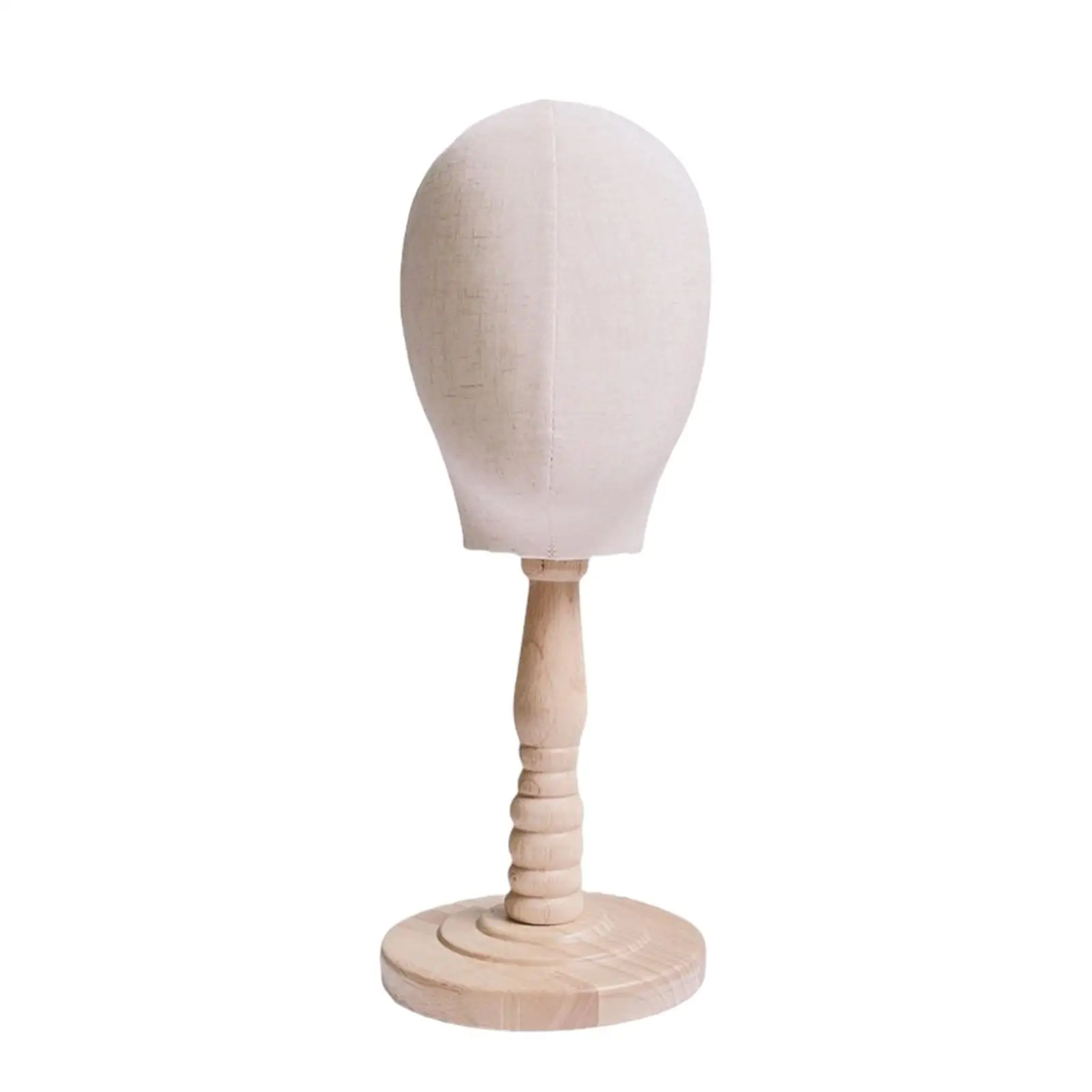 Bald Mannequin Head Hat Head Stand Display Holder with Base Wig Holder Manikin Head Blocks for Wig Glasses Caps Headwear