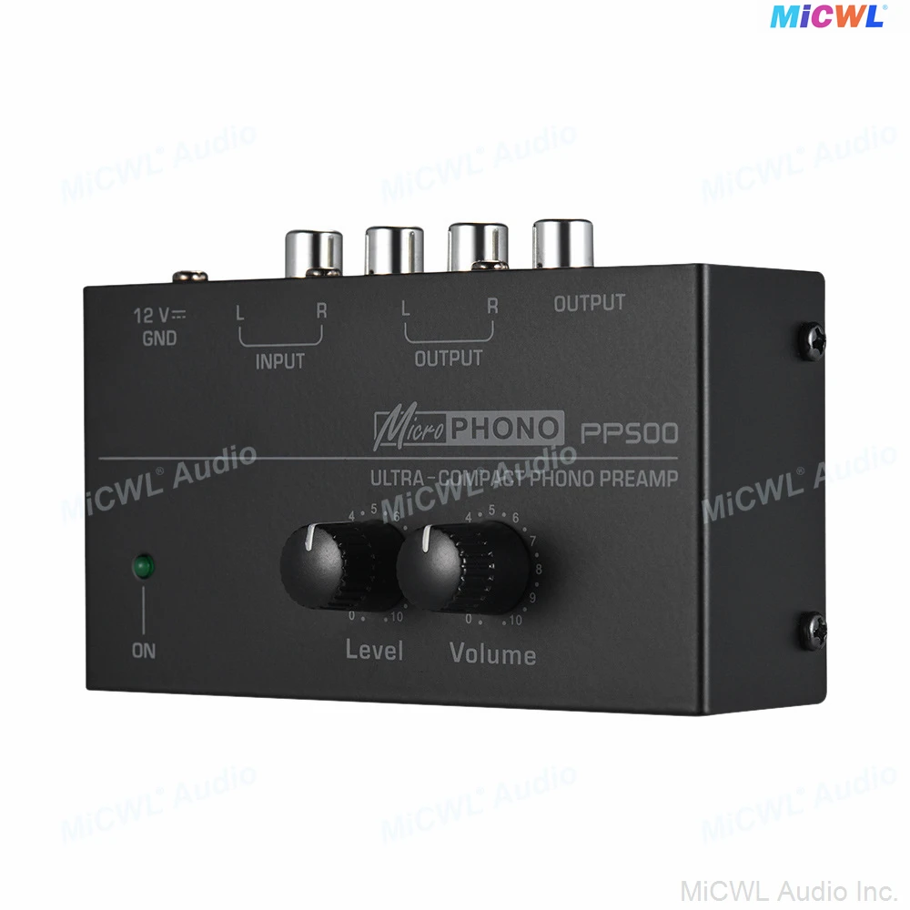 Pro Ultra-Compact Record Player Phono PreAmp PreAmplifier Vinyl Turntable Amplifier MiCWL-500