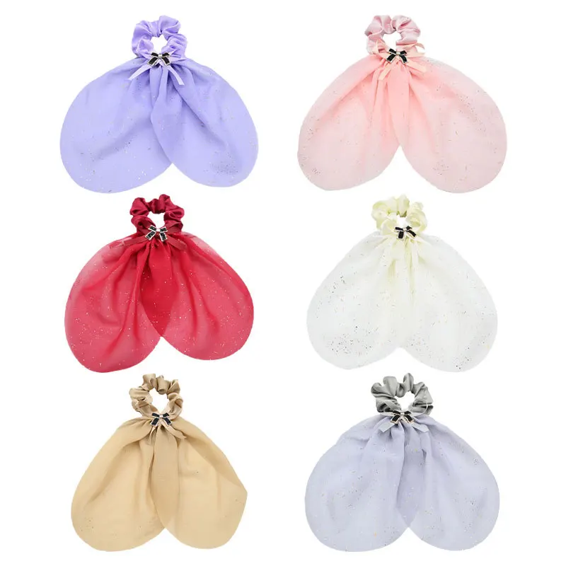 الأمعاء الغليظة رباط شعر أنثى القوس الحلو عقال إكسسوارات الشعر لطيف الكرة القبعات الصيف الدانتيل ورود رأس حبل الشعر #4