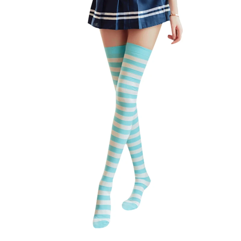 Vêtements pour femmes allongés de style japonais, produits pour hommes de travestissement, bas en soie, Lolita, Sexy au-dessus du genou