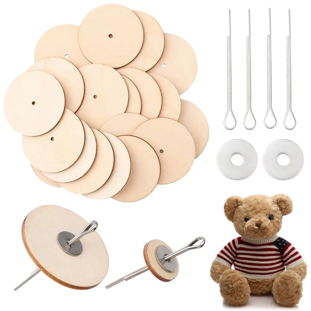 10 Sets Gift Handmade Manual Handicraft Accessory Doll Craft Wood Joints Connectors Children Kids Toy