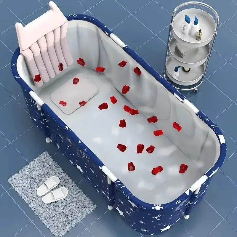 Portable Folding Bathtub Adult Children's Bathtubs Large Folding SPA Tub for Kids Insulated Bath Bucket Swimming Pool for Family