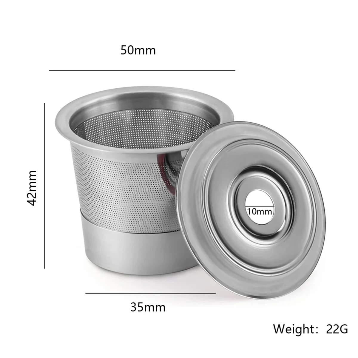 2025+ Reusable Coffee Pod for ,Stainless Steel Refillable Coffee Pod,Coffee Filter for Refilling Capsules Pods