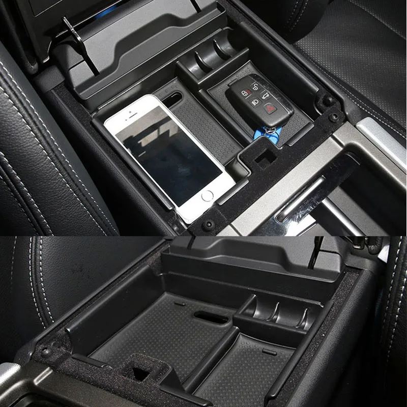 Fit For Land Rover Evoque Armrest Arm Rest Storage Box Center Console Bin Tray Case Holder 2011 2012 2013 2014 2015 2016 2017