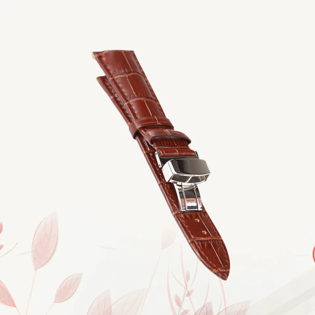 

Watchband Genuine Brown Unisex Replacement Strap Comfortable Breathable Stylish Durable Wristband for Watch 24mm