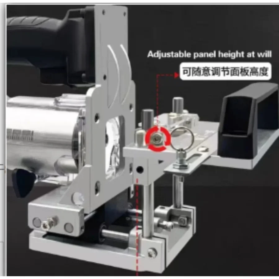 Mortising Jig 2 in 1 Slotting Bracket Invisible Fasteners Punch Locator Milling Cutter Positioning Frame for Trimming Machine