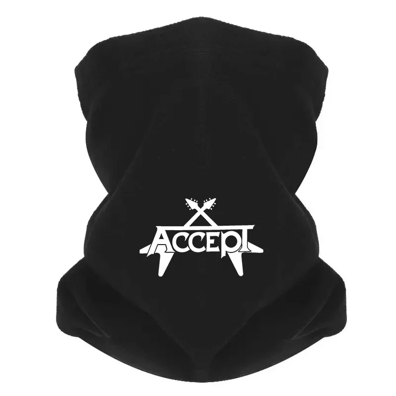 Accept rock band guitars Men Outdoor Scarf Mask Neck Gaiter Hat Women cap Headgear Windproof Keep Warm Winter Multifunctional