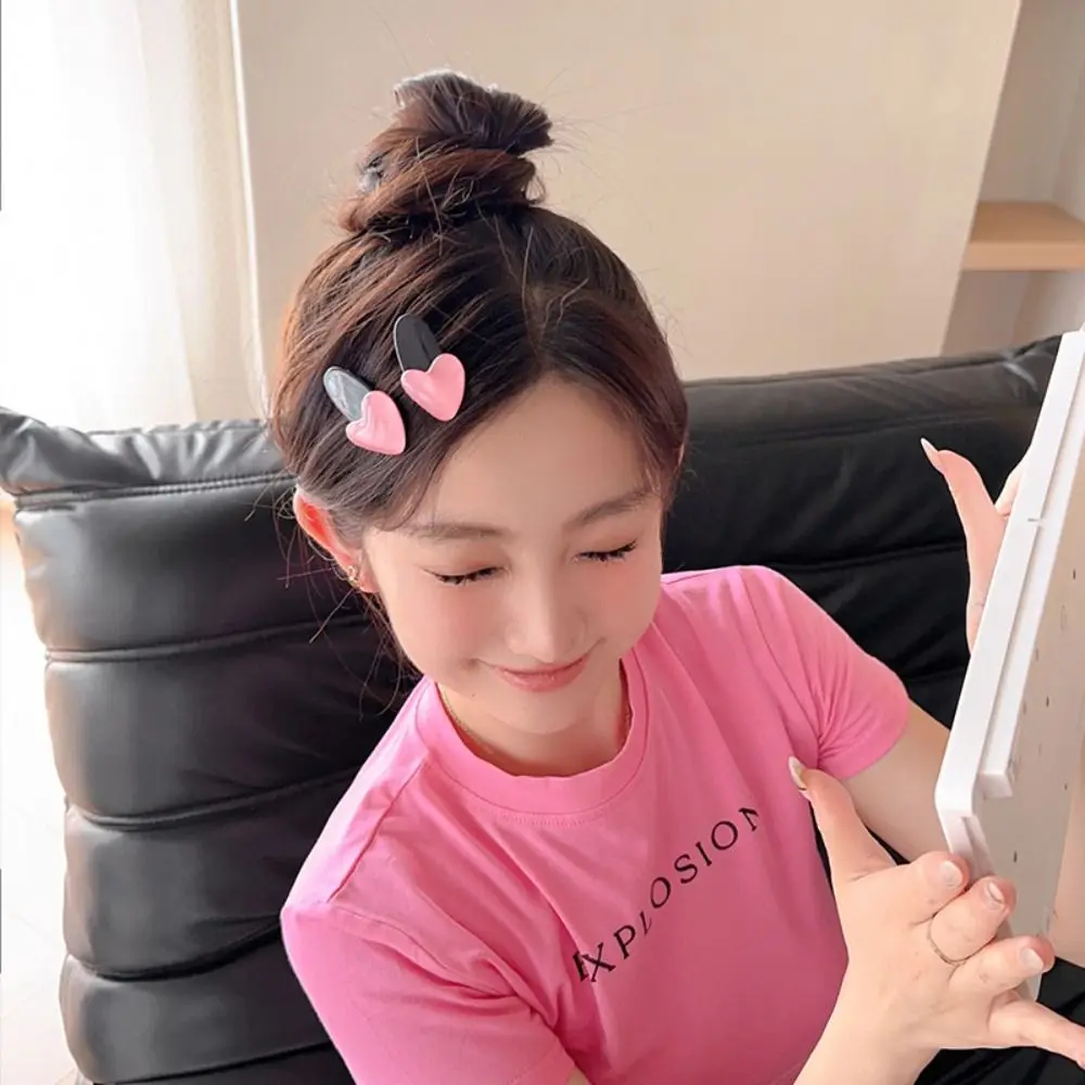 

Minimalist Style Lovely Hair Clip Japanese Hair Accessories Pink Cute Hairpin Heart Shape Hair Ornament Sweet Barrettes Party