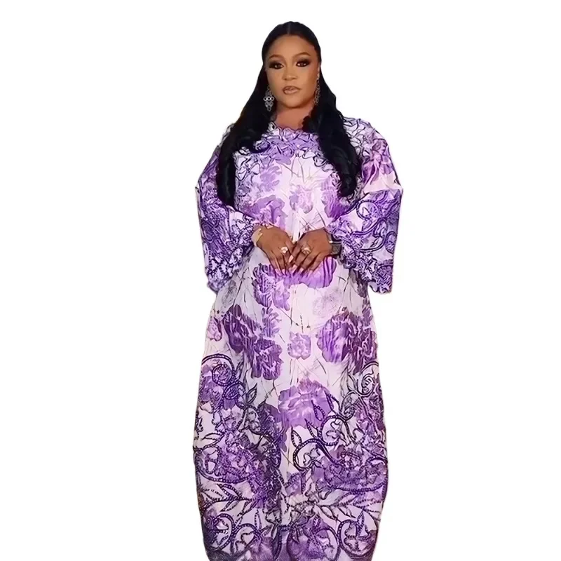 

plus Size African Dashiki Ankara Outfits Maxi Long Dress Traditional Muslim Kaftan Gown Abayas Women's Clothing