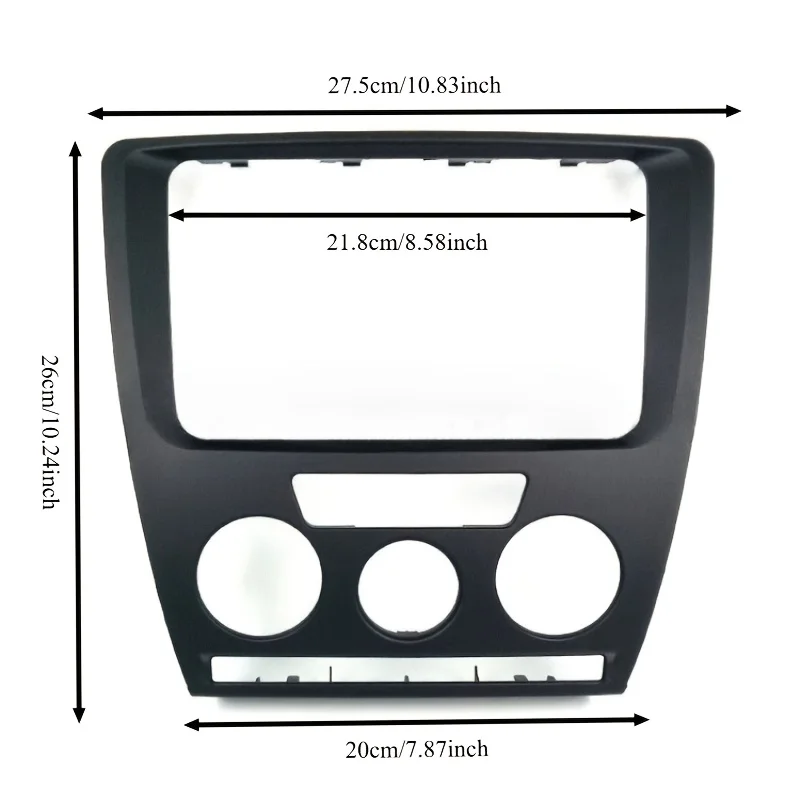 2DiN Navigation Frame centre console Dashboard audio panel for skoda Octavia 2007-2009 Accessories Decoration Only framework