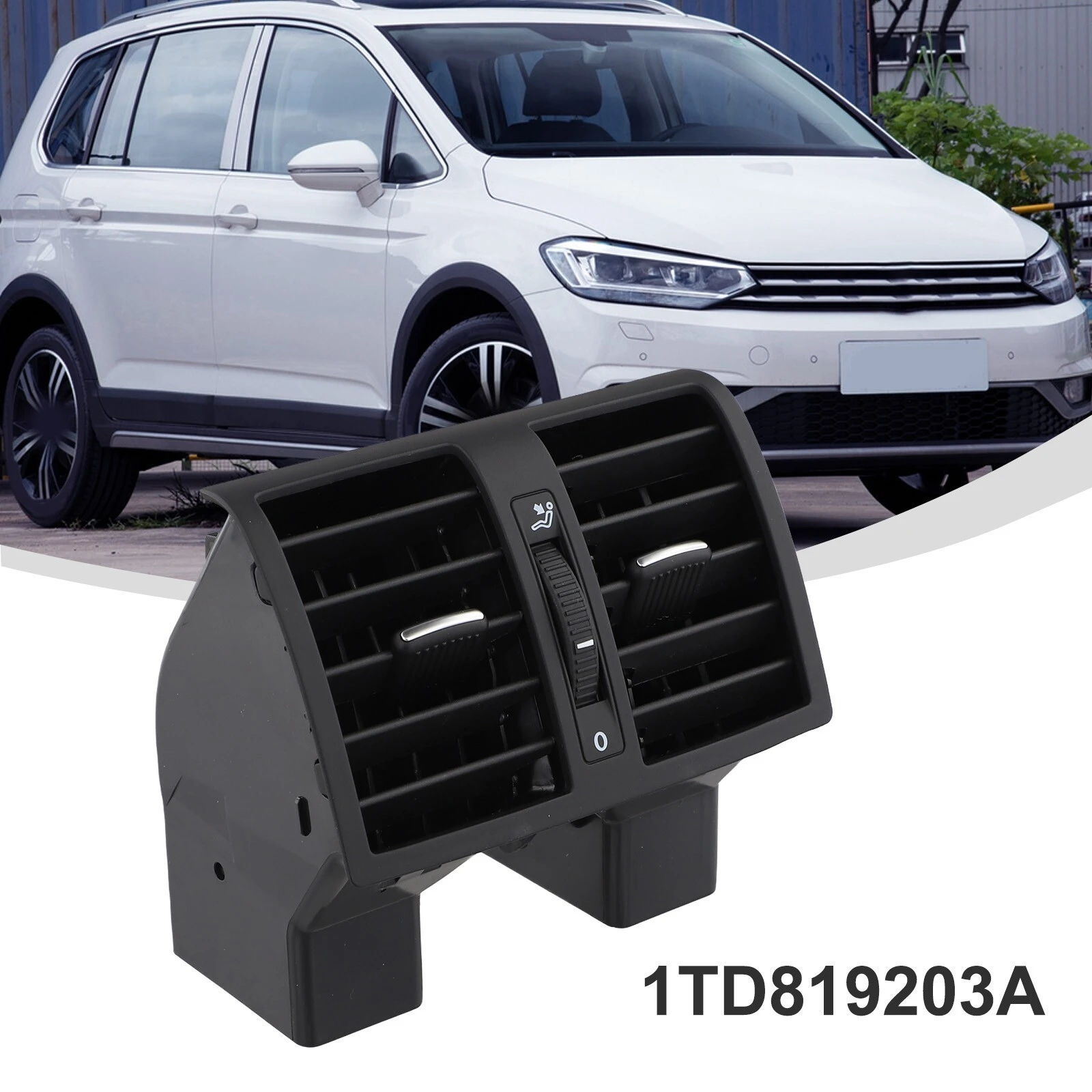 

Car Rear Air Conditioning Outlet Vent For VW Touran 2003-2012 2013 2014 2015 Caddy 2004-2015 Interior Centre Rear Air Vent 1PCS