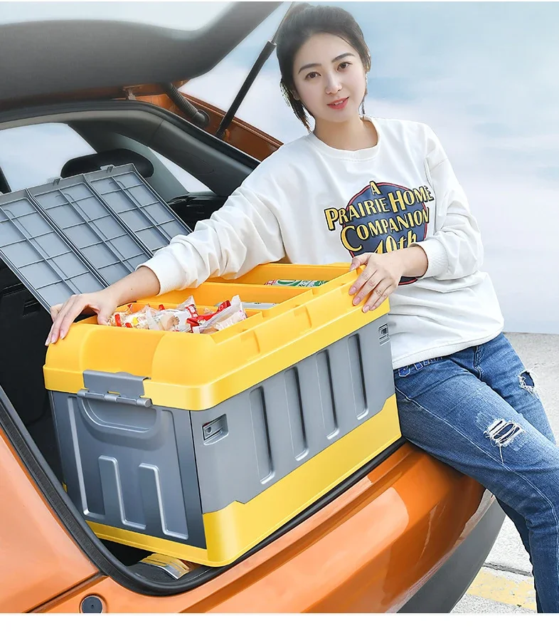 On Board Storage Box Trunk Storage Box in Car Car Foldable Trunk Complete Collection of Artifact Decorative Articles for Car