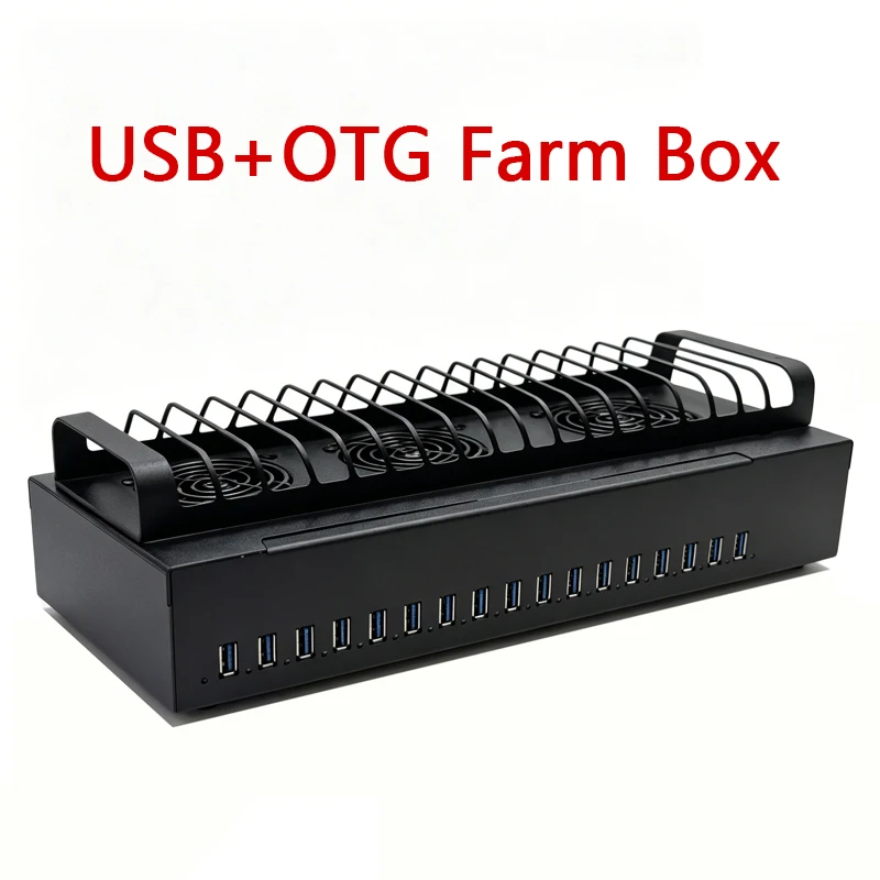 20-Port USB+OTG HUB with 2.0 Charging Transmission Screen Casting Synchronous Operation Power Supply Equipment Chassis Splitter