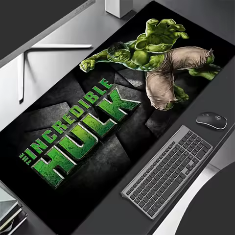 Mouse Pad XL Lockedge Large Gaming Accessories Computer Gamer Marvel Hulk Keyboard Pad Mouse Mat Desk XXL Mousepad for Gift