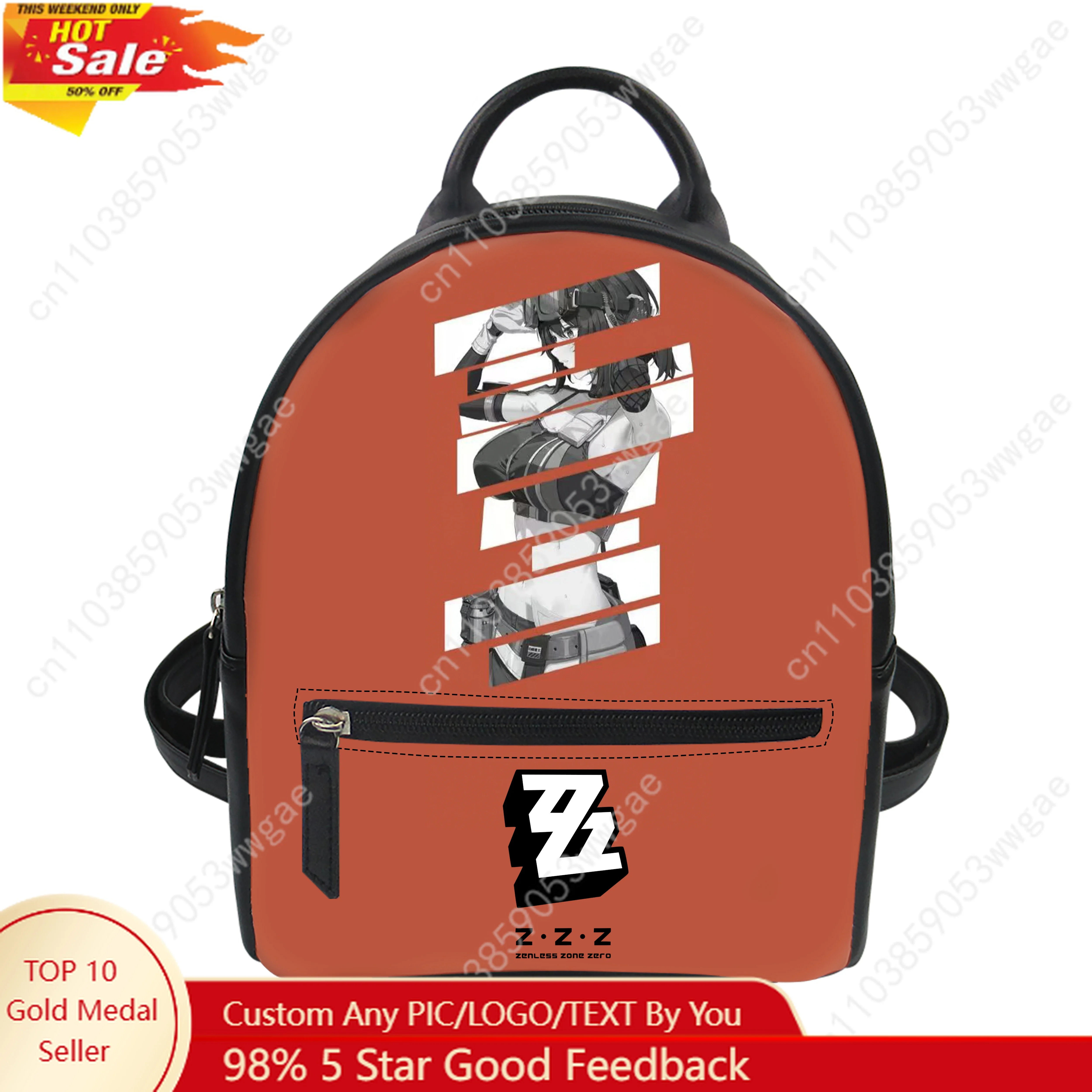 Absolute Zone Zero Backpack Purse Womens Schoolbag Customized Double Shoulder Bag Fashion Mini Daypack Leather Travel Bag Gift