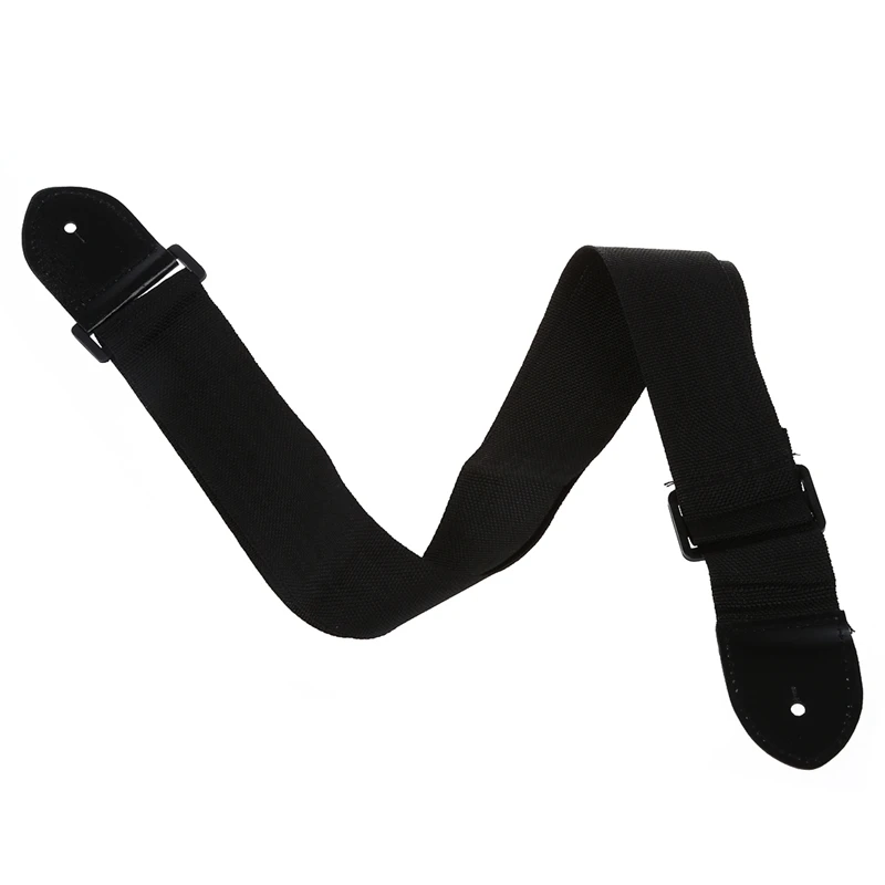 Adjustable Guitar Strap Band Acoustic Electric 132 X 6Cm Black & White-Handed Guitar Capo Clip Trigger With Quick Change