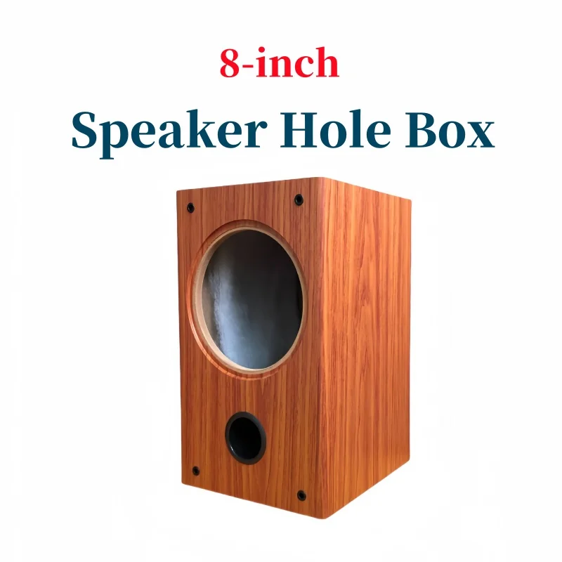 

8-inch Speaker Empty Box,DIY Speaker Housing,1Piece Full Range Audio Speaker Box, Wooden Sound Box,Customizable Hole Diameter