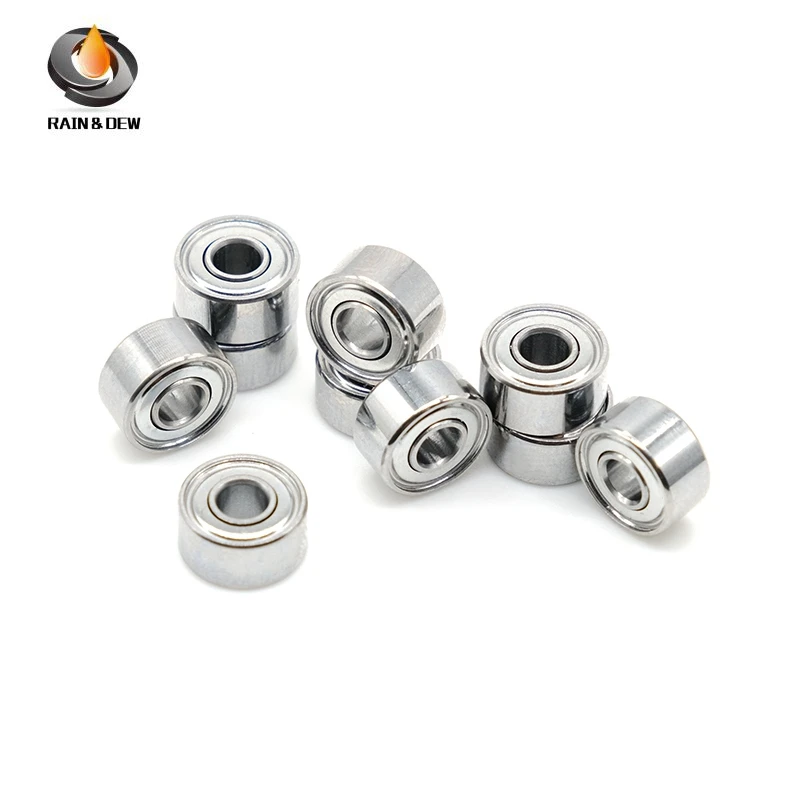 10PCS Stainless Steel Ball Bearings SMR74ZZ 4x7x2.5mm Fishing Reel Bearing For DAIWA & SHIMANO &Abu Garcia Reel Handles Bearing view 3
