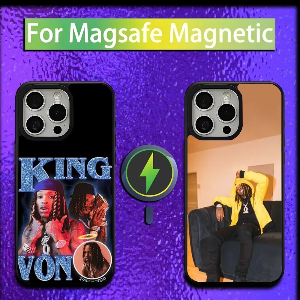 

Rapper K-King V-Von Phone Case For iPhone 16,15,14,13,12,11,Plus,Pro,Max,Mini Magsafe Magnetic Wireless Charging