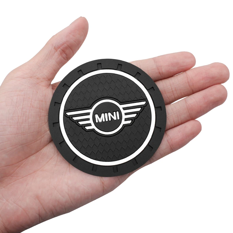 Do Mini Cooper One S JCW R55 R56 R60 F56 Countryman Akcesoria 2Pc Gumowa podkładka pod kubek samochodowy Uchwyt na butelkę Antypoślizgowa mata