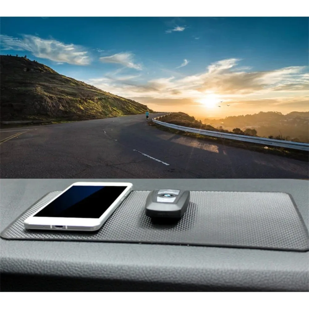 Tapete antiderrapante de PVC para painel de carro, tapete de silicone antiderrapante para armazenamento, almofada adesiva antiderrapante para suporte de celular e chaves