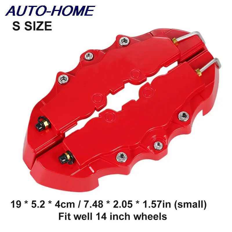 1 pair Universal Car Brake Caliper Cover Brake Caliper Car Wheel Brake Durable 3D Brake Calliper