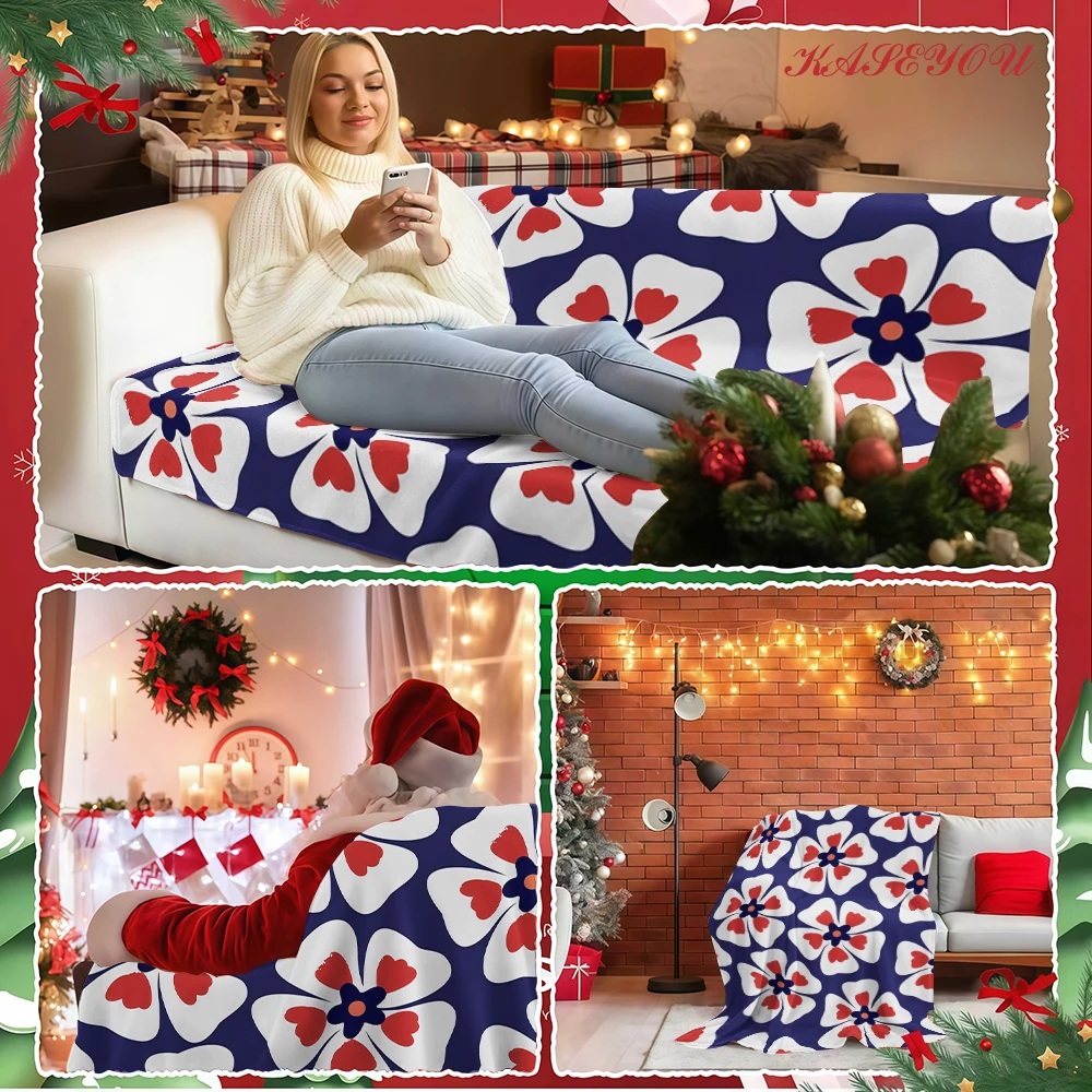 Retro Design Halloween Fleece Thanksgiving Breathable Fuzzy Blanket Ideal for Christmas Tree Holiday Party Decoration